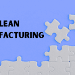 Lean certification concept illustrated by a missing white puzzle piece beside the title “Lean Manufacturing.”