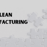 Puzzle highlighting lean manufacturing training courses with one missing white piece beside the title “Lean Manufacturing.”