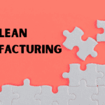 Puzzle graphic symbolizing Lean Production Meaning with one missing piece beside the title “Lean Manufacturing.”