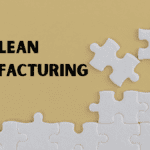 Lean Production Certification puzzle with one missing piece beside the title “Lean Manufacturing.”