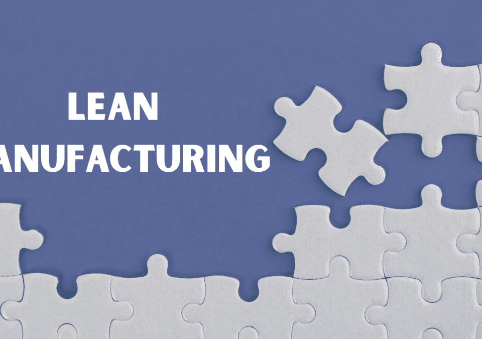 Lean Manufacturing Certificate puzzle with one missing piece beside the title “Lean Manufacturing.”