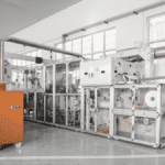 Clean, single-piece-flow converting line shows what lean production looks like on the shop floor.