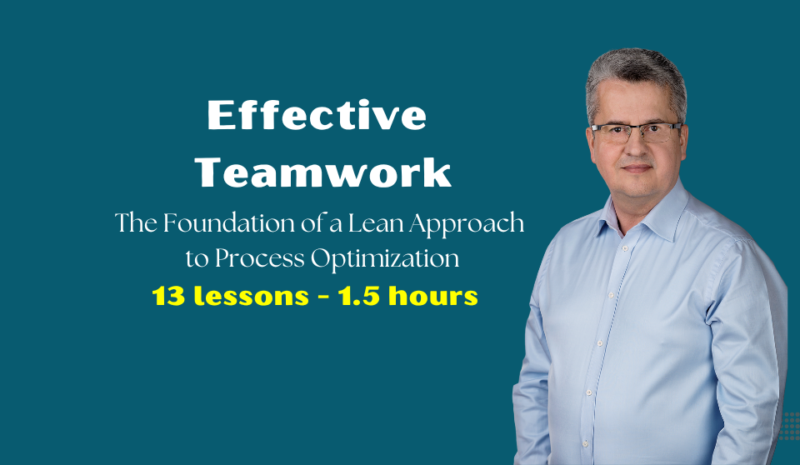 Effective  Teamwork - The Foundation of a Lean Approach  to Process Optimization