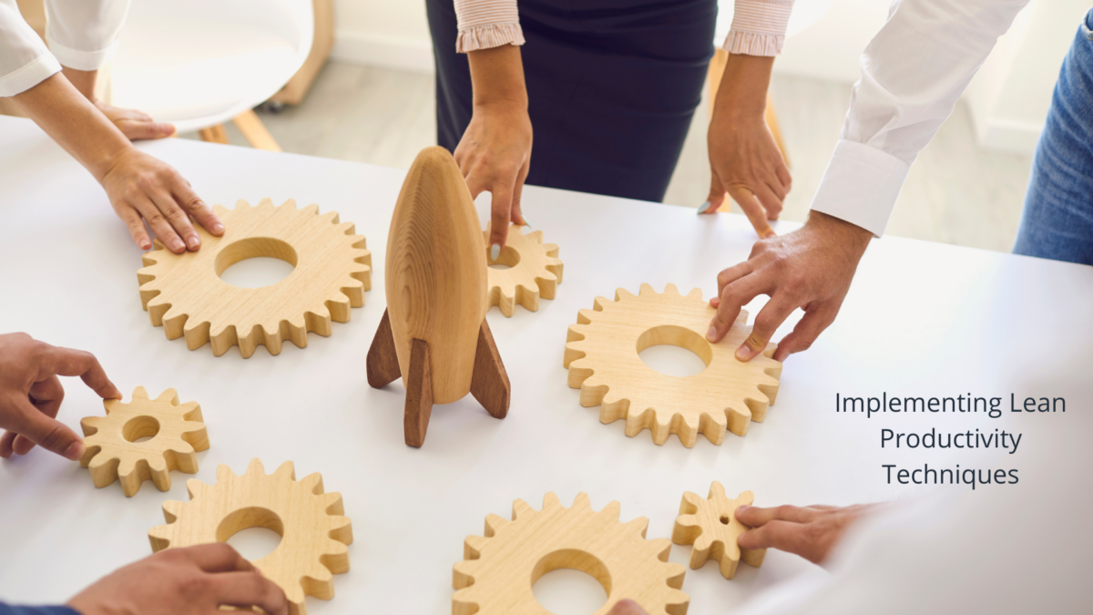 am arranging wooden gears to symbolize lean productivity collaboration.