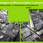 Visual example of What is the 5S Methodology?—showing a cluttered workplace before and an organized, efficient layout after applying 5S principles.