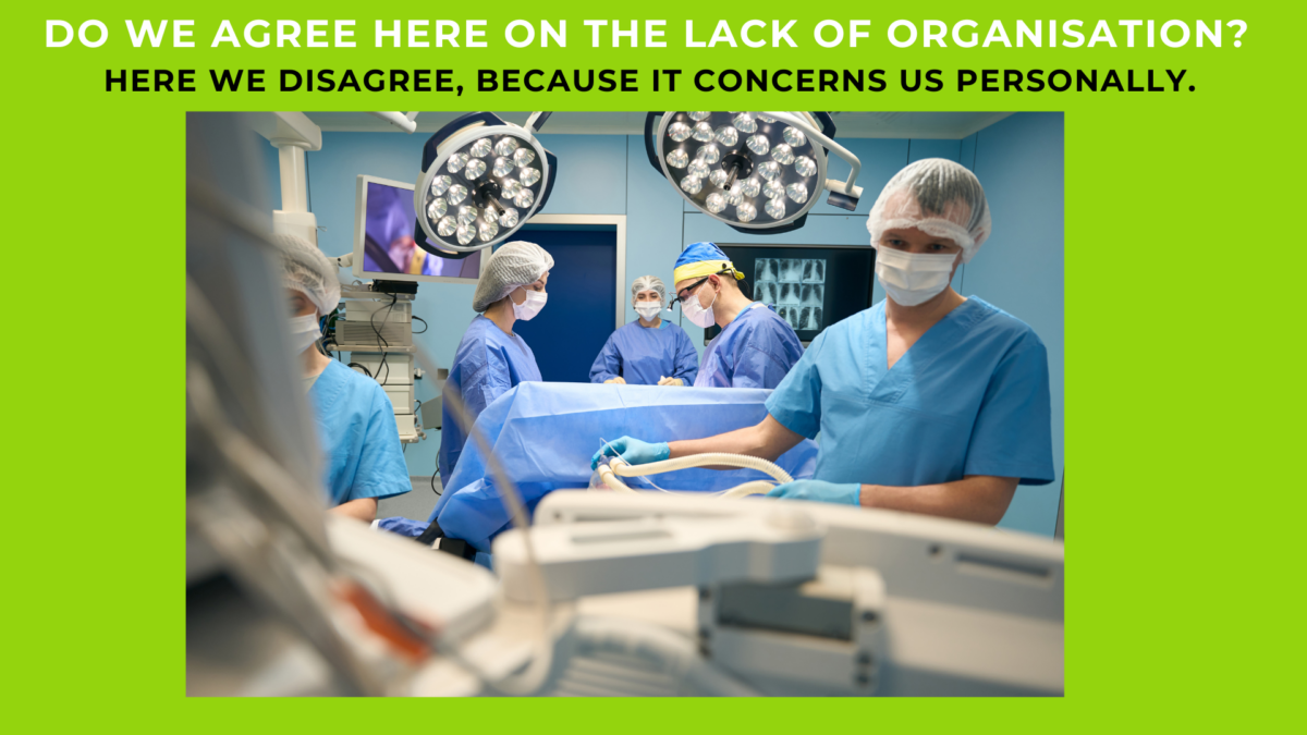 Team of surgeons in a well-organized operating room, highlighting the importance of structure and order in critical environments.