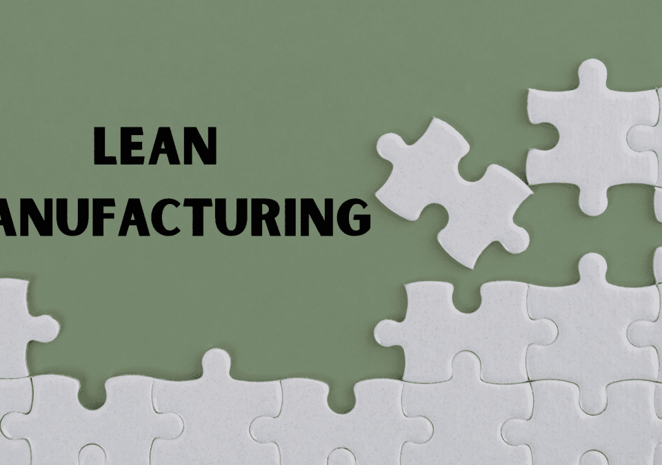 Missing-piece puzzle visual promoting Lean Manufacturing Courses.