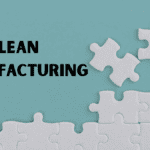 Puzzle illustration symbolising lean productivity beside the title “Lean Manufacturing.”
