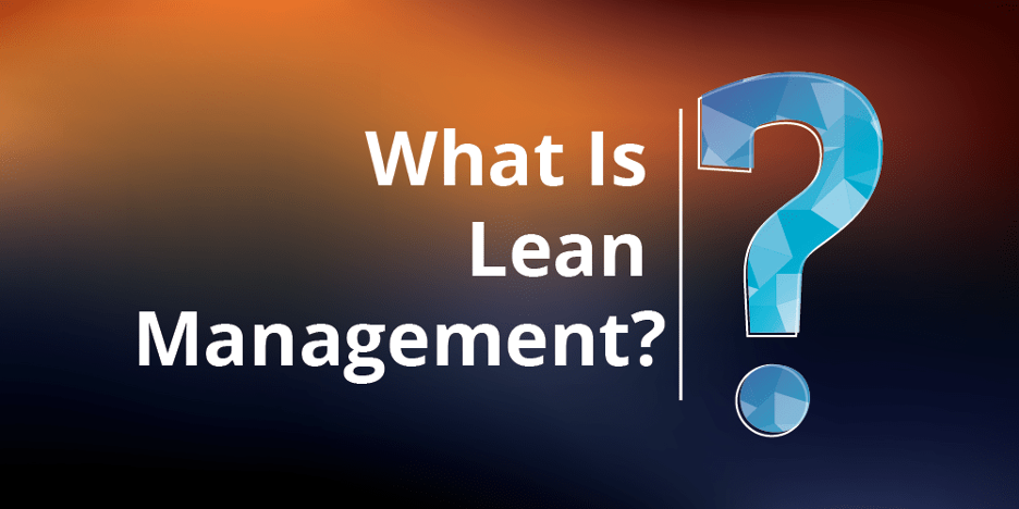 What is Lean Management? Visual concept introducing lean management games for training and engagement.
