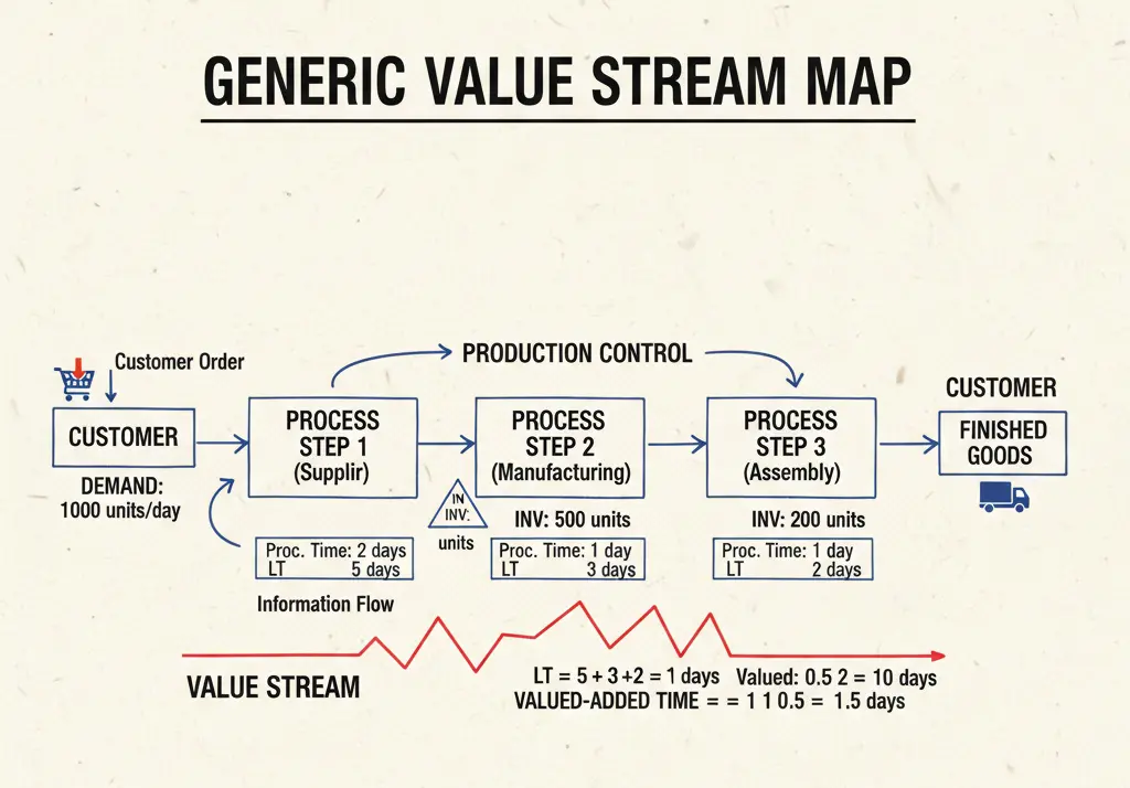 lean principle value stream mapping